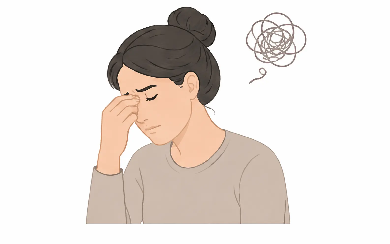 Illustration of stress and overwhelm